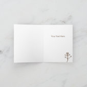 あなた考えのドードルフラワー折り畳みカー空白のド サンキューカード (内部)