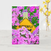 あなた考えのバタフライガーデン カード (黄色い花)