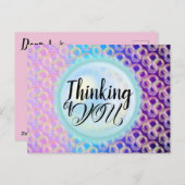 あなた考えのバブルレインボーエレガントかわいらしーの ポストカード (正面/裏面)