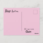 あなた考えのバブルレインボーエレガントかわいらしーの ポストカード (裏面)