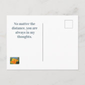 あなた考えのビープンカンナユリの花 ポストカード (裏面)