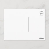 あなた考えのブルドッグ子犬グリーティングポスカード ポストカード (裏面)