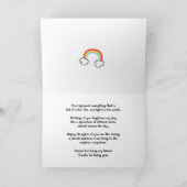 あなた考えの友人 – あなたは私のプライベート・レインボー カード (内部)