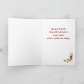 あなた考えの宗教的な感謝の秋リース カード (内部)