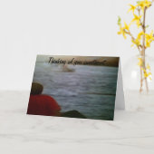 あなた考えの恋人よ恋しく思り カード (黄色い花)