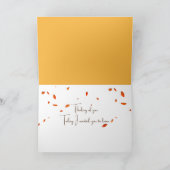 あなた考えの秋の カード (内部)