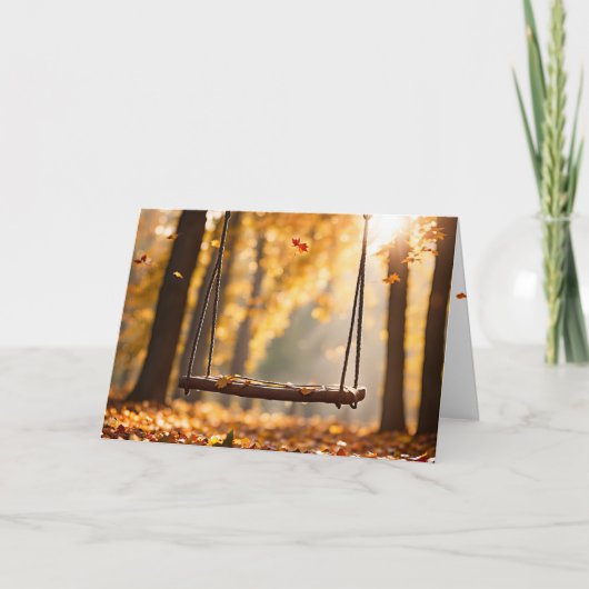 あなた考えの秋の カード (正面)