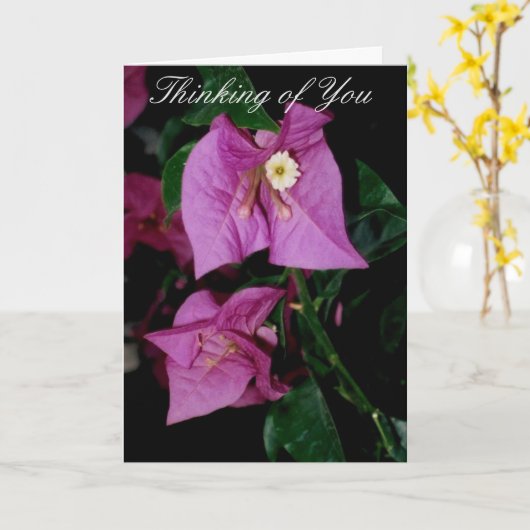 あなた考えの詩 カード (黄色い花)