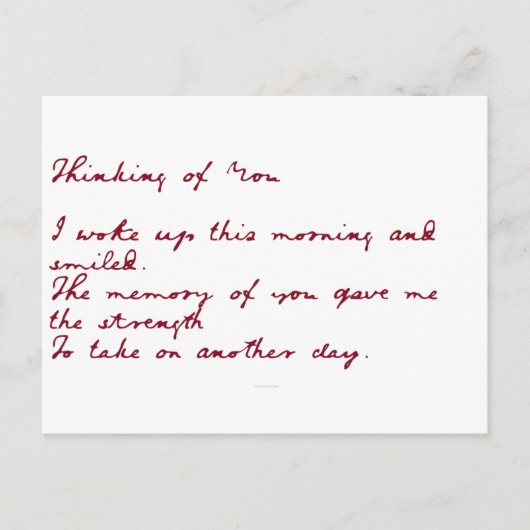 あなた考えの詩 ポストカード (正面)