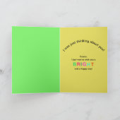 あなた考えの,おもしろいカエル,万華鏡のように千変万化するパターンコレクション カード (内部)