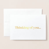 あなた考えの… （カスタマイズ可能なメッセージ） 箔カード (封筒付き正面)