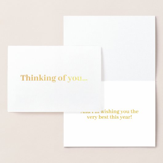 あなた考えの… （カスタマイズ可能なメッセージ） 箔カード (ディスプレー)