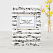 あなた考えの&ミュージカルノートを送る カード (黄色い花)