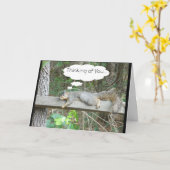 あなた考えの – リスのカード カード (黄色い花)