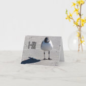 あなた考えの – 海の鳥 カード (黄色い花)