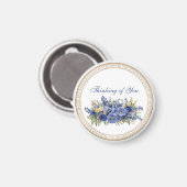 あなた考えの、美しいフローラデザイン。 マグネット (正面/裏面)