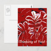 あなた考えの～赤い葉冬の人たち ポストカード (正面/裏面)