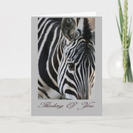 あなた考えの – Zebra – 動物 カード