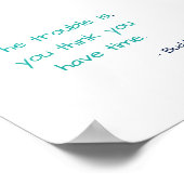 あなた考えは時間を持っている仏やる気を起こさせる引用文 ポスター (角)