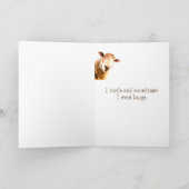 あなた考えは私を誰でもスマイルおもしろい羊にする カード (内部)