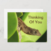 あなた考えるのの葉Reptile Gecko友情 ポストカード (正面/裏面)