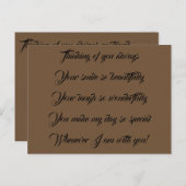 あなた考えるのはがき ポストカード (正面/裏面)