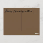 あなた考えるのはがき ポストカード (裏面)