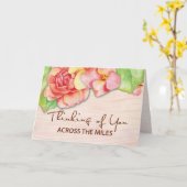 あなた考えるのマイルズバラの花 カード (黄色い花)