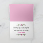 あなた考えるの愛を送り、あなたの道を抱擁！タ サンキューカード (内部)