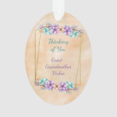 あなた考えるの祖母の素晴らしこと オーナメント (裏面)