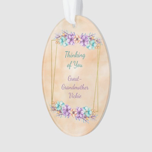 あなた考えるの祖母の素晴らしこと オーナメント (正面)