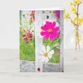 あなた考えるの花の庭 カード (黄色い花)