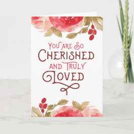 あなた考えるの – あなたは愛され、愛されている サンキューカード