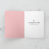 あなた考えるの – あなたは私の命を賛美持っている サンキューカード (内部)