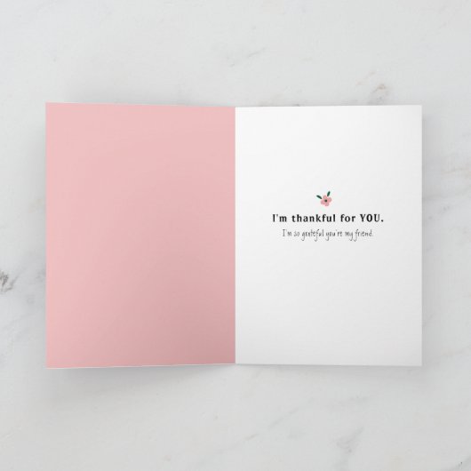 あなた考えるの – あなたは私の命を賛美持っている サンキューカード (内部)