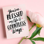 あなた考えるの – あなたは私の命を賛美持っている サンキューカード