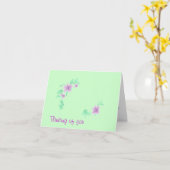 あなた考えるの カード (黄色い花)