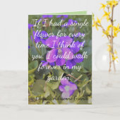 あなた考えるの カード (黄色い花)