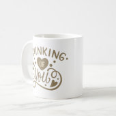 あなた考えるの コーヒーマグカップ (正面左)