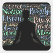 あなた自身および他のために現在があります スクエアシール (正面)