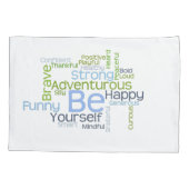 あなた自身がやる気を起こさせるな単語の雲あって下さい 枕カバー (裏面)