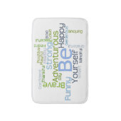 あなた自身がやる気を起こさせるな単語の雲のテンプレートあって下さい バスマット (正面縦)