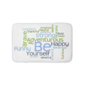 あなた自身がやる気を起こさせるな単語の雲のテンプレートあって下さい バスマット (正面)