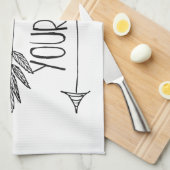 あなた自身が矢あって下さい キッチンタオル (四つ折り)