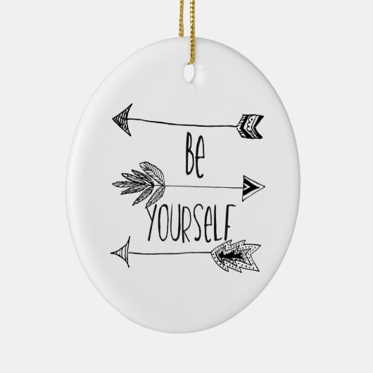 あなた自身が矢あって下さい セラミックオーナメント (右)