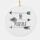 あなた自身が矢あって下さい セラミックオーナメント (裏面)