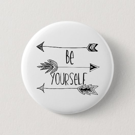 あなた自身が矢あって下さい 缶バッジ (正面)