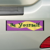 あなた自身がBumpterのステッカーあって下さい バンパーステッカー (車上)