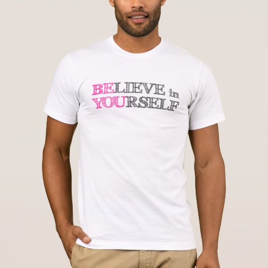 あなた自身で信じて下さい-あります Tシャツ (正面)