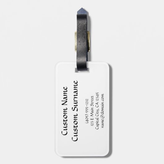 あなた自身で信じて下さい-刺激の引用文のミームあります ラゲッジタグ (裏面縦)